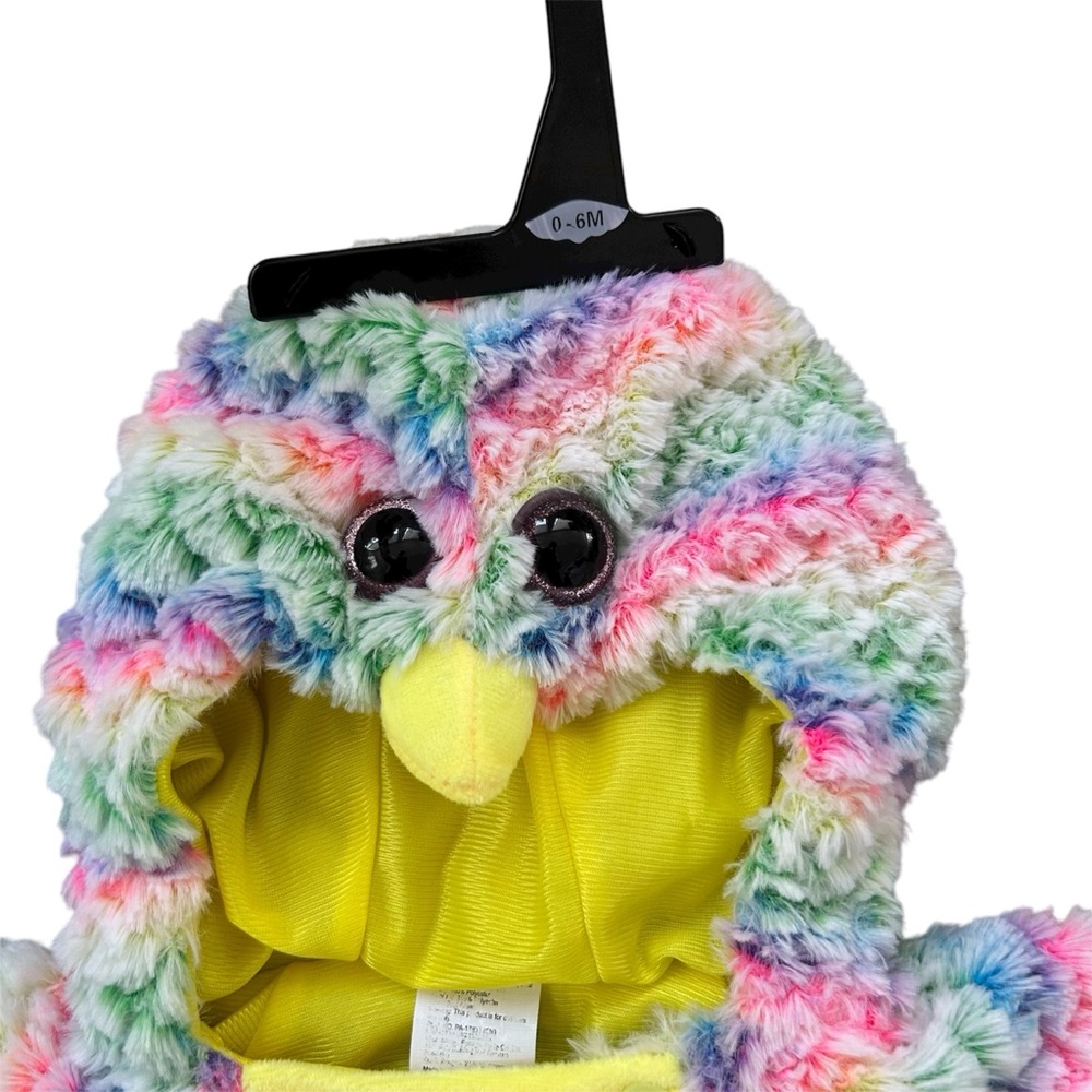New Hyde and Eek Baby Ostrich Plush Multicolor Pullover Padded Costume 0-6 Month - Picture 2 of 10
